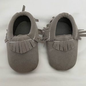 Faux suede moccasins
